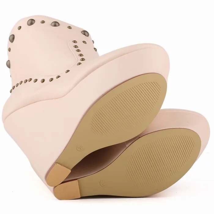 Женские ботильоны на платформе и высоком каблуке 14 см|women wedge ankle boots|wedge bootsankle boots |