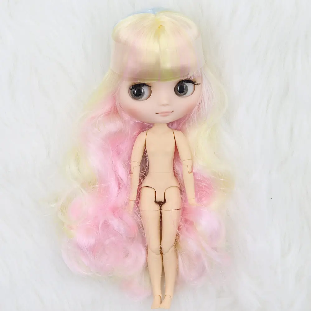 Ледяной DBS Blyth Срединная кукла No.7 из матовой кожи 20 см 1/8 BJD совместное жеста рукой