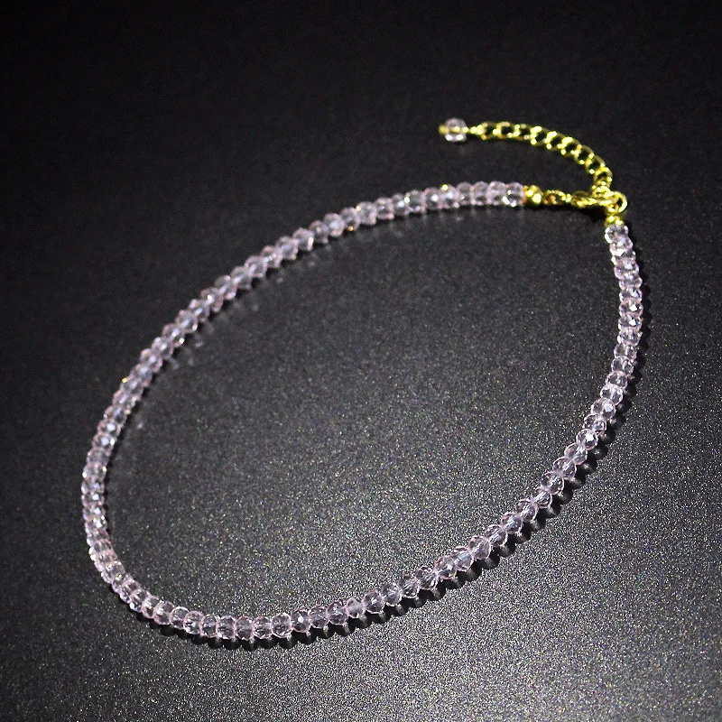 Pink JCYMONG Бусы камень короткое ожерелье для женщин горячий дизайн черное красочное модное женское колье-чокер Bijoux Femme для девушек - Окраска металла: Pink