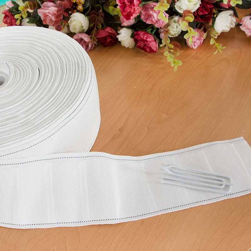 10 метров в партии белая уплотненная ткань занавеска ленточная завеса аксессуары