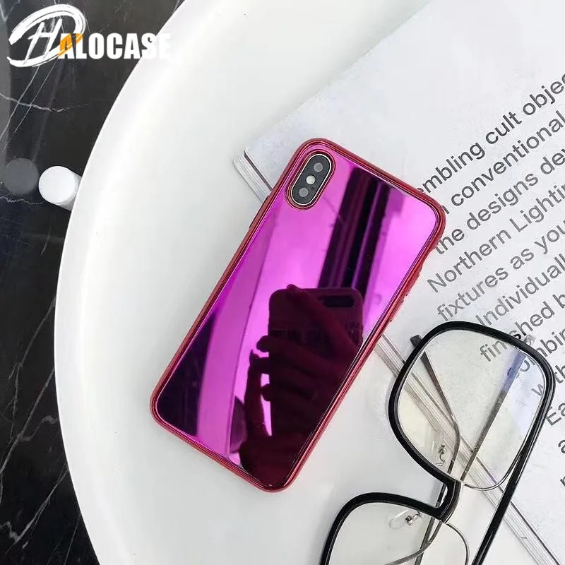 Роскошные зеркальные телефонные чехлы из закаленного стекла для iPhone 11 Pro MAX 10X XS XR 6