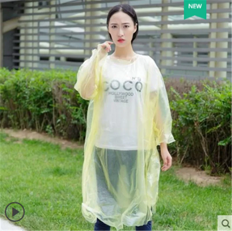 1 шт. одноразовый прозрачный плащ для мужчин и женщин взрослых аварийное