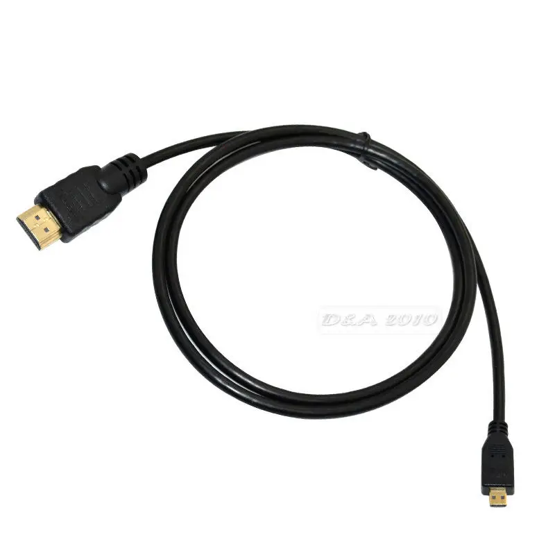 DANSPEED 3FT 6.5Ft 1 M/2 M EVO 4G Премиум папа-папа M/M Микро-HDMI ТВ кабель для подключения сотового телефона