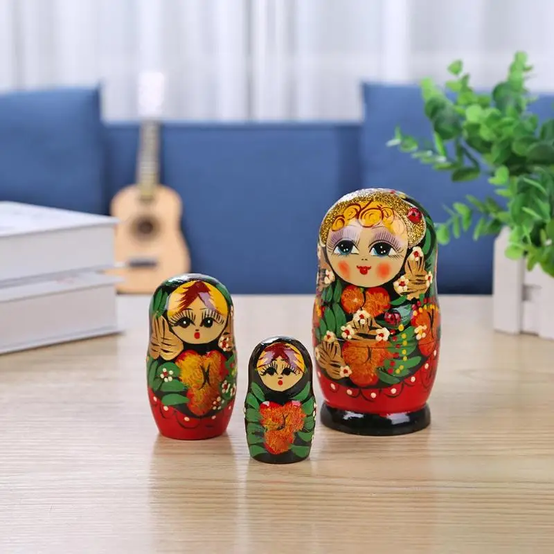 Детский милый кролик креативные деревянные гнездовые куклы Матрешка кукла