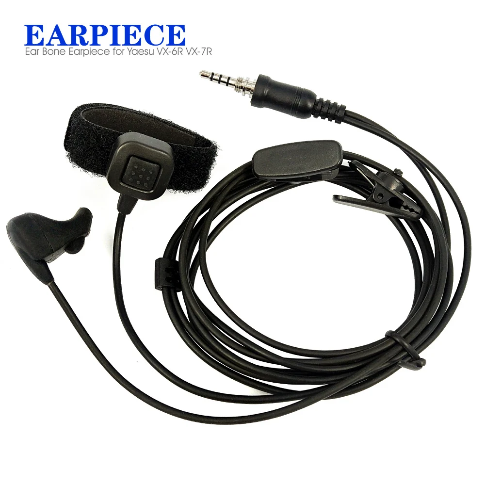 Слуховая косточка вибрирующий наушник bluetooth гарнитура для Yaesu Vertex VX-6R VX-7R FT-270R VX-120 VX-127 VX-170 VX-177 иди и болтай Walkie Talkie “иди и тангента