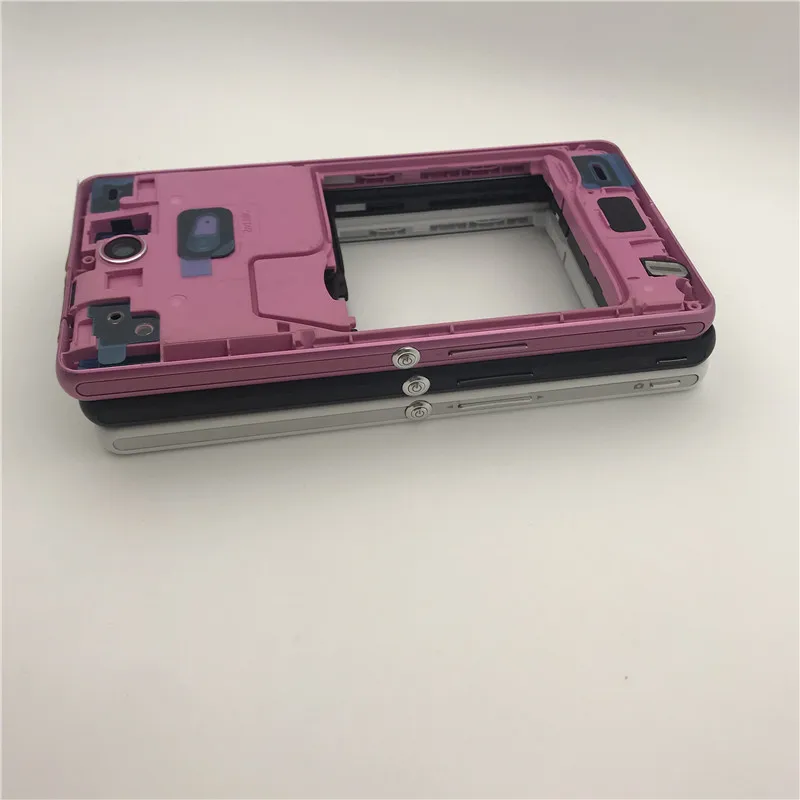 Средняя Рамка Кронштейн панель передняя рамка панель Корпус для sony Xperia ZR M36H C5502 C5503 черный белый розовый