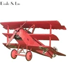 3D Fokker сделай сам в масштабе 1:33, модель самолета типа Dr.I 1918 с тремя крыльями, сборная бумажная модель самолета сделай сам, игра-головоломка Denki  Lin, детская игрушка сделай сам