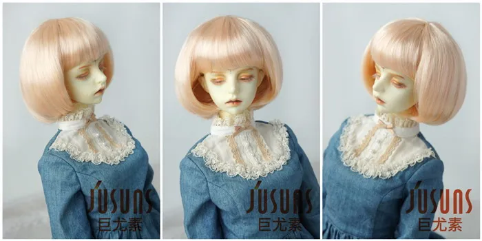 JD478 Размер 9-10 дюймов для моды BJD парик-Боб с полным взрыва кукла парик милая кукла волосы высокого качества модные куклы парики