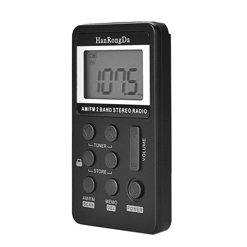 Портативный мини цифровой тюнинговый USB FM радио AM FM стерео радио Цифровая Частота с ЖК-дисплеем шнур и наушники