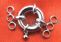 sale one big 18mm silver plated ring three strings clasp gp162 wholesaleretail free shipping