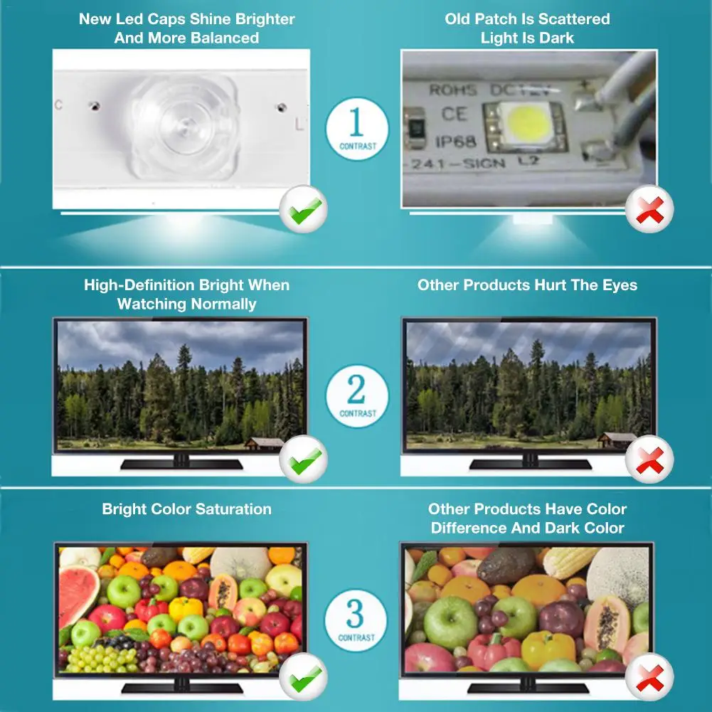 3 шт. Светодиодная лента заднего света для 32 дюймового LG LCD TV Innotek Drt 0 яркая