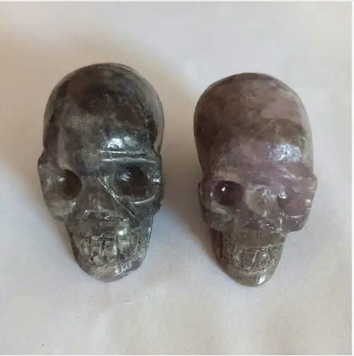 Скидки! 2 дюймовый череп из натурального хрусталя|heal force|healing toolshealing crystal |