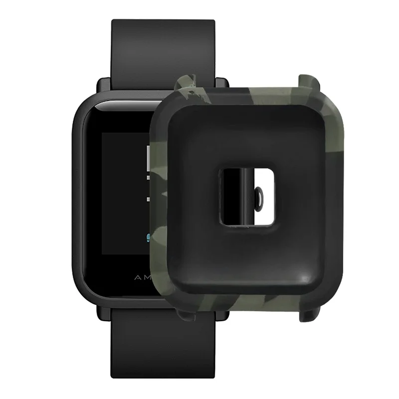 9 FIFATA, Мягкий Силиконовый протектор для часов Amazfit Bip, камуфляжный чехол, защитная рамка для Huami Amazfit Bip, защитная оболочка - Цвет: 9