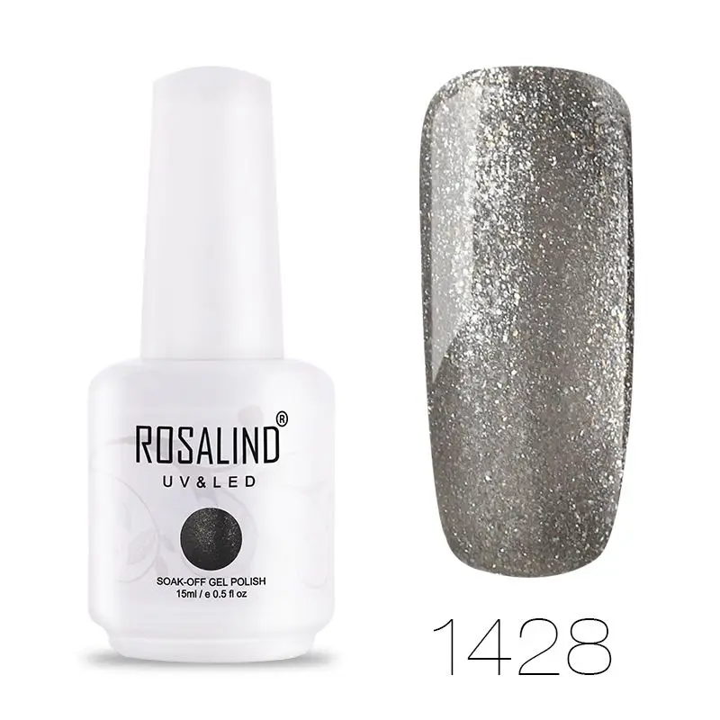1428 ROSALIND гель 1S 15 мл 60 цветов лак для ногтей Vernis Гель-лак для ногтей полуперманентный впитывающий Гель-лак для ногтей - Цвет: 1428