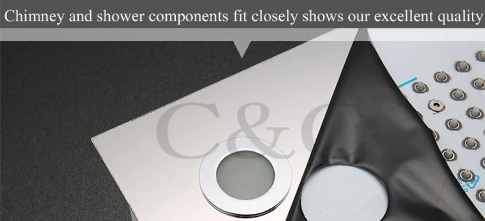 Насадка для душа в ванную комнату с переменным током 6 светодиодов желтые