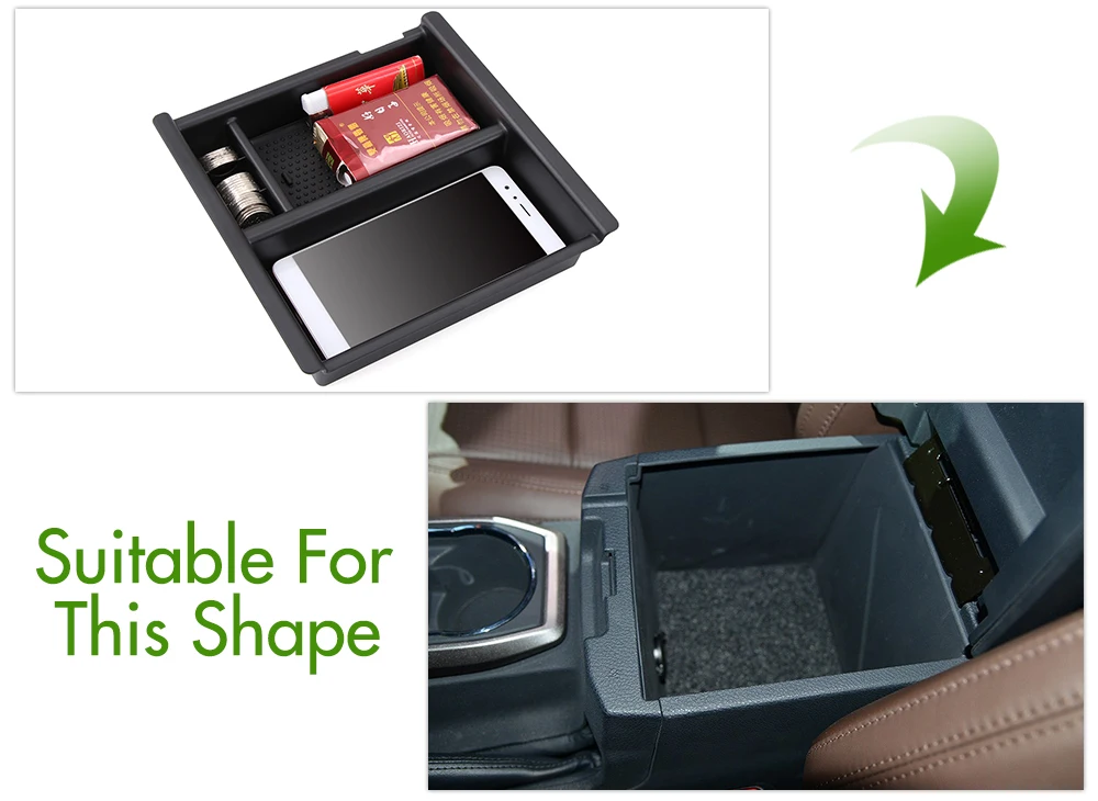 Автомобильный Стайлинг ABS контейнер для хранения с центральным подлокотником