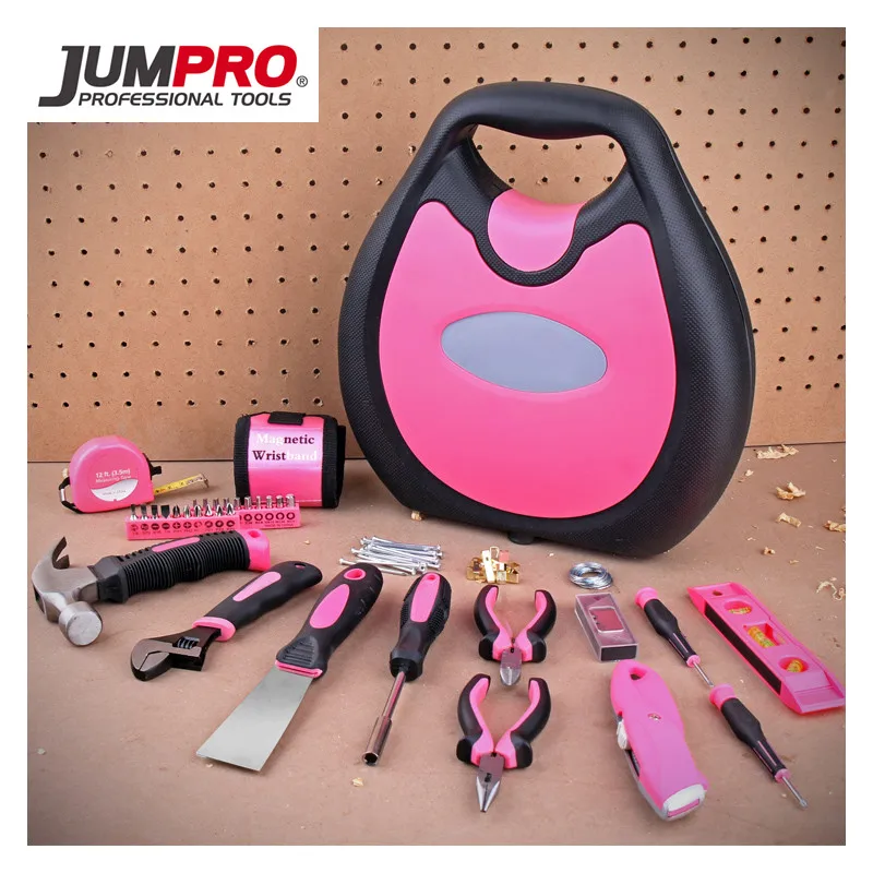 Подарок на день матери 77 шт. дамы Инструменты розовый набор инструментов Главная