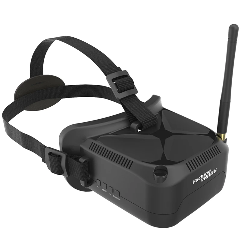 Новое поступление E013 VR006 VR 006 One antenna 3 дюйма 5 8G 40CH Mini FPV Goggles встроенный аккумулятор 7