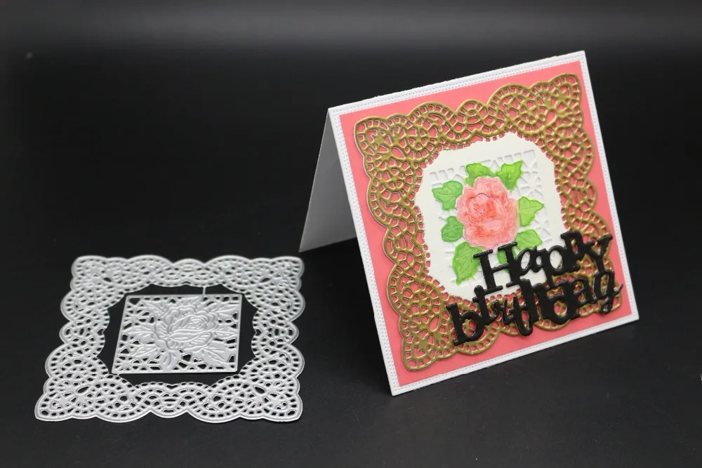 Металлический трафарет Скрапбукинг Бумага Ремесло штампы вырезать тиснение