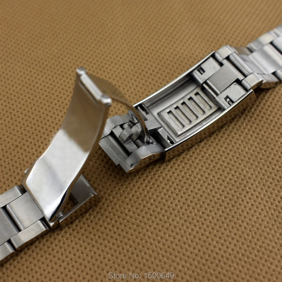 Мужские часы 20 мм 316L из нержавеющей стали|folding clasp|steel strapstainless watch band |
