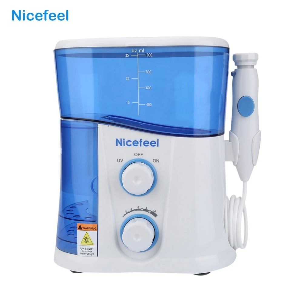 Nicefeel 1000 мл Flosser Электрический ирригатор полости рта Зубная водная струя спа блок