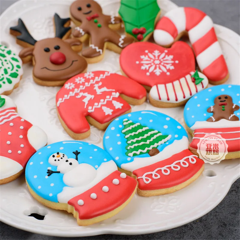 Кухонная выпечка DIY Инструменты для украшения тортов из мастики Рождественский