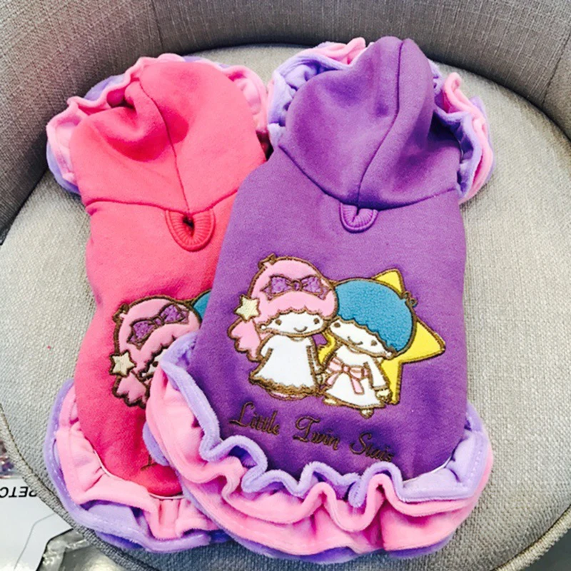 Hot Sale Fashion Double Star Baby Winter Pet Dog Clothes Plus Velvet Clothing For Small Large Coat Jackets for chihuahua | Дом и сад