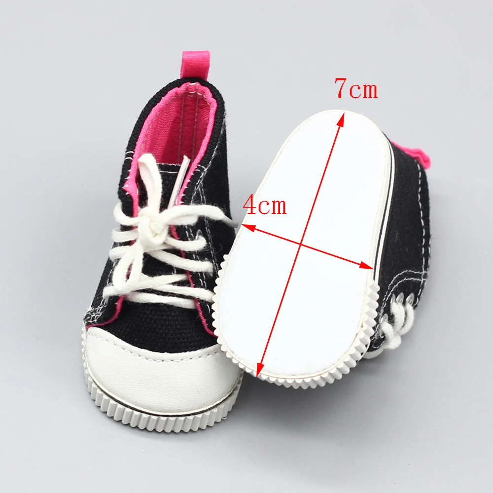 7cm Fabric Canvas Doll Boots For 18cm 18 inch dolls Casual Dolls Sneakers Gym Shoes for Russian Toy Accessor | Игрушки и хобби