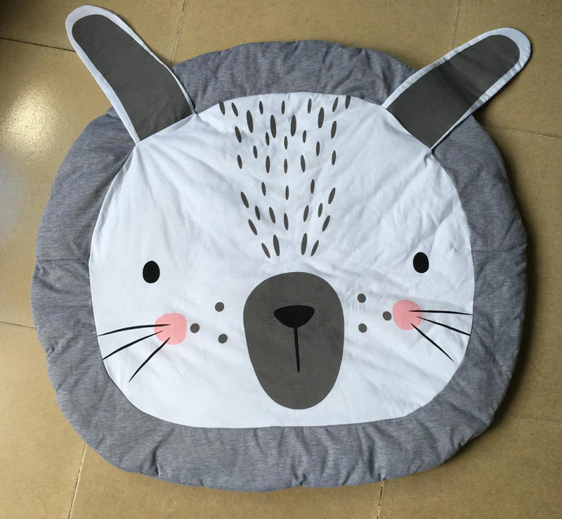 Детское одеяло с милым розовым кроликом и медведем игровые коврики мультяшное