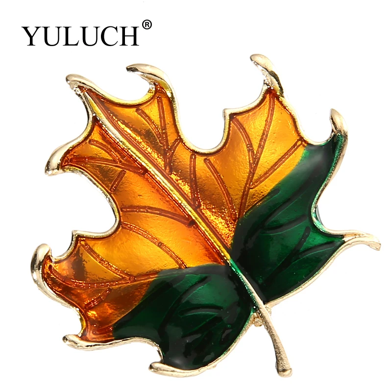 YULUCH новинка зимы 2018 изумительные золотые металлические блестящие броши в форме