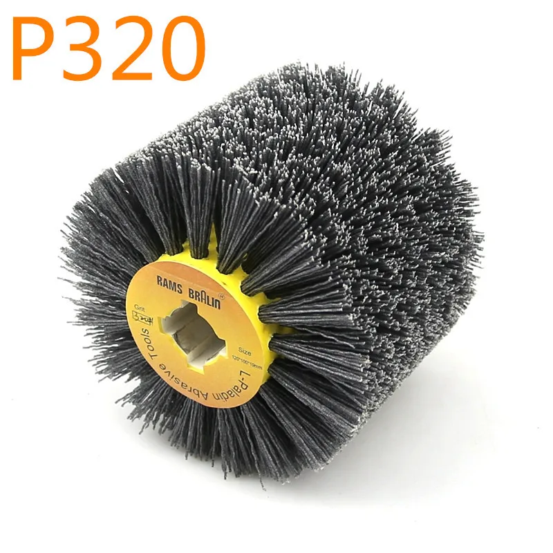 1PCS120/100/19 мм нейлоновый шлифовальный круг роликовая шлифовальная насадка для полировки деревообрабатывающий электрический шлифовальный станок для обработки металла