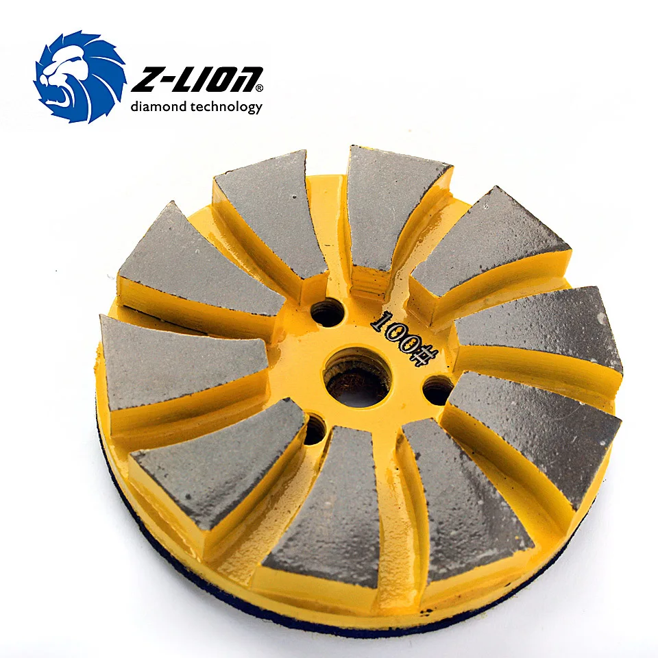 Z-LION 80mm Concrete Polishing Disc Metal bond Diamond Pad Grinding Wet Use For Floor Polish Renovation | Инструменты