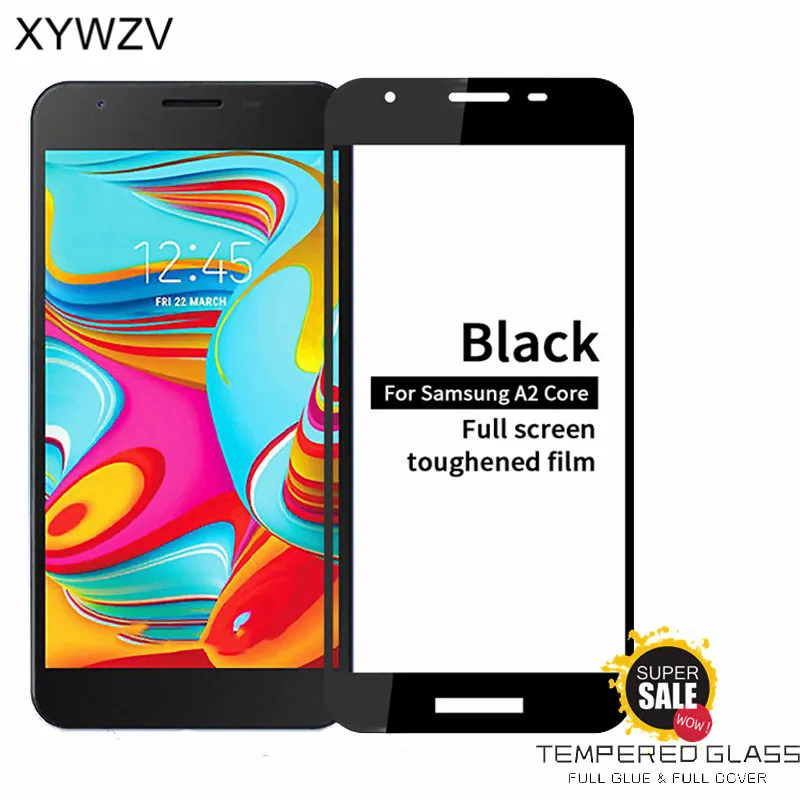 Полное клеевое покрытие стекло для Samsung Galaxy A2 Core экран с защитой против царапин