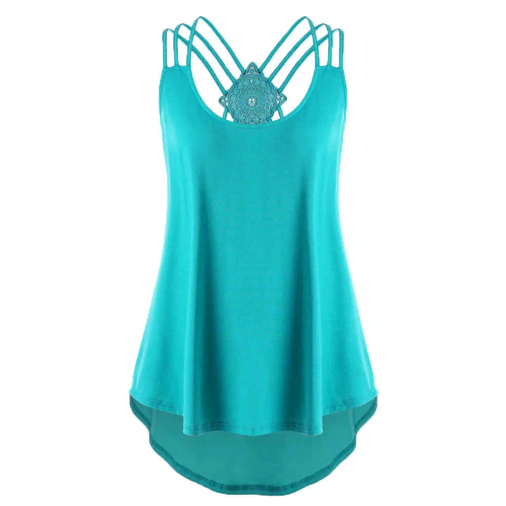 Sexy Female Bandage High Low Tank Tops Fashion Women Vest Sleeveless Womens Camisole Crop Top Feminino Summer Woman Clothes | Женская