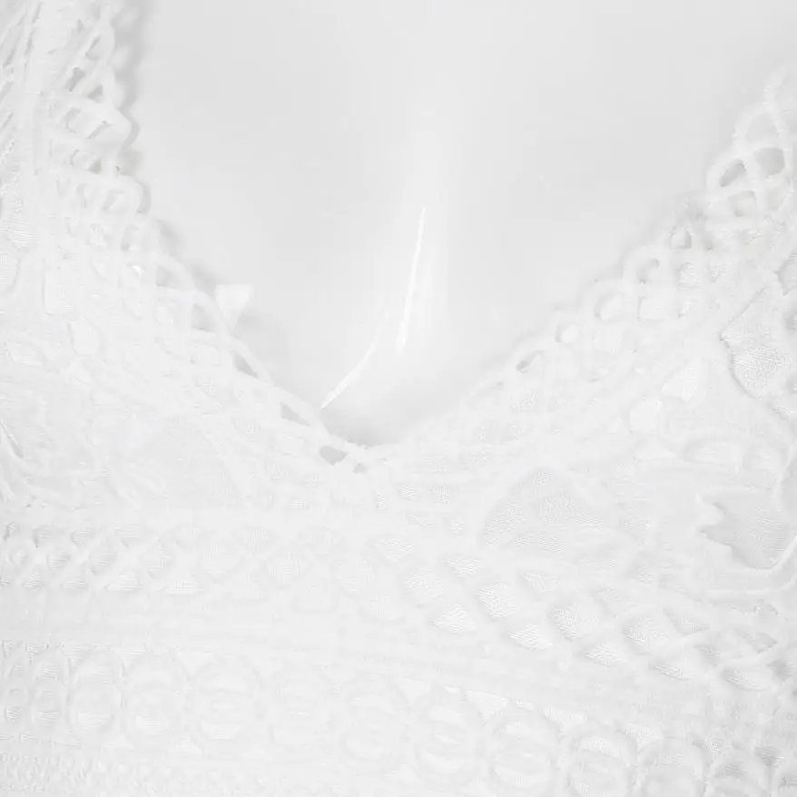 Женское сексуальное кружевное платье с открытой спиной шифоновое пляжное