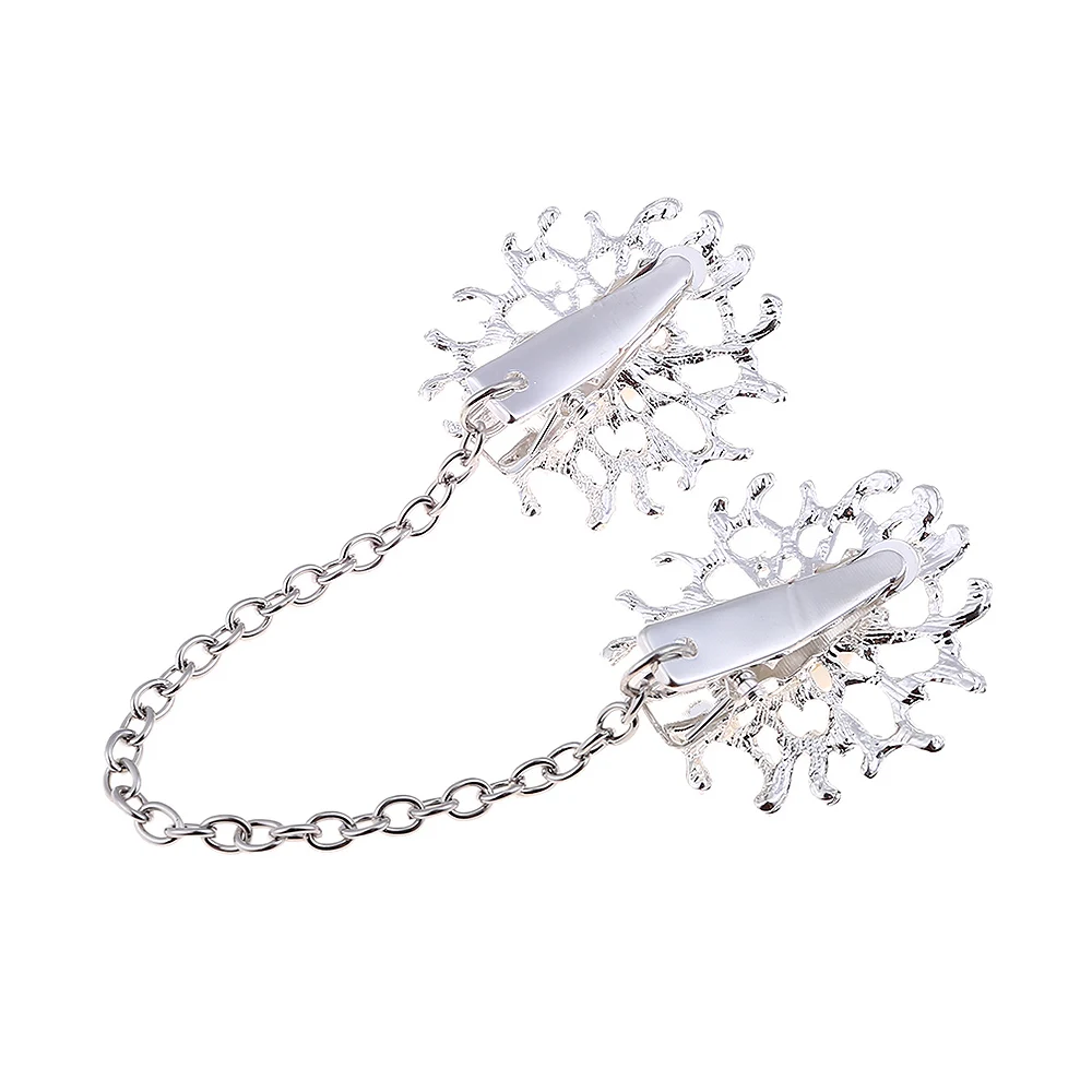 Брошь женская из сплава жемчужный свитер клипса для кардигана соединение пряжки