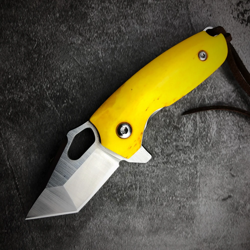 SharpFoundary высокая твердость 14C28N стальной Мини Складной нож 2 4 дюймов ручка