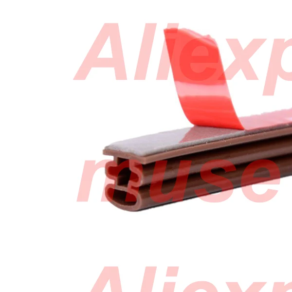 Силиконовая резиновая уплотнительная лента hollw 6 8 10 12 15 мм ширина клейкая для