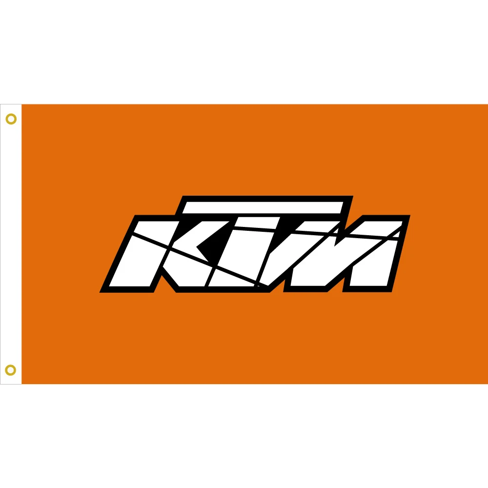 KTM флаги и растяжки Для гоночный автомобиль команда 90*150 см (3 * 5ft) полиэстер