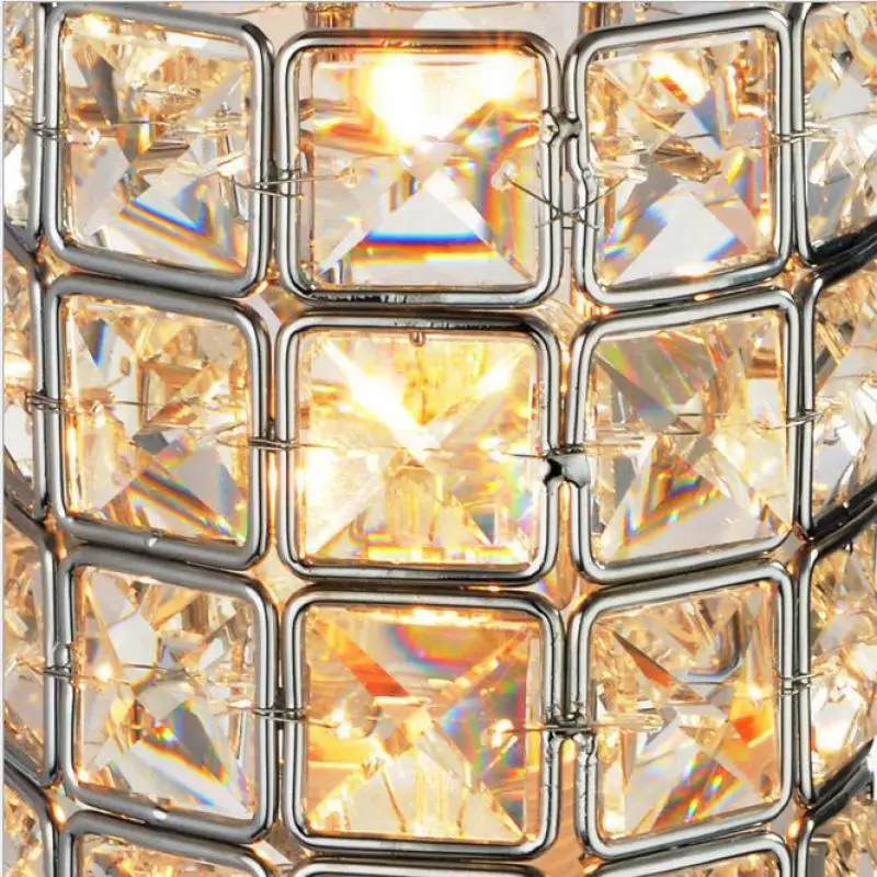 Современный хрустальный настенный светильник K9 роскошный с лампочками для