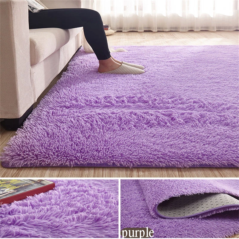AOVOLL 150x200 см из бархатной ткани длинные шерстяные ковры для гостиной комнаты; декор для чистки ковров, для дома красный винный зеленый 16 цветов