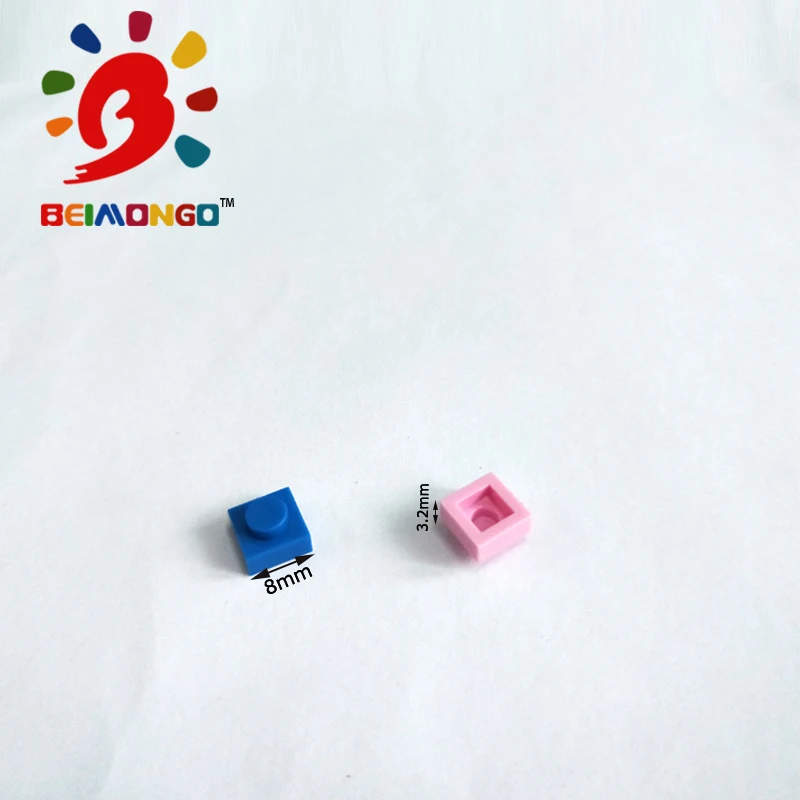 Бесплатная доставка! BEIMONGO блоки пластины 1x1 строительные 500 шт пикселей