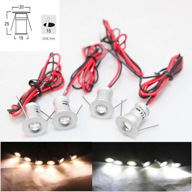 Светодиодный мини-светильник для лестницы 1 Вт 12 В постоянного тока светодиодный