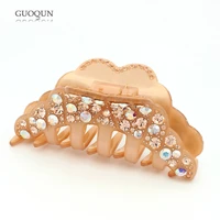 new fancy cellulose acetate jaw hair claw clip big rhinestone hair accessory jewelry ornament for women girls hair clamp tiara