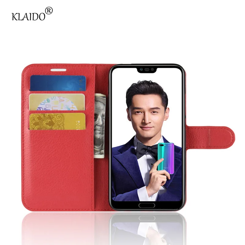 Чехол для телефона huawei Honor 10 крышка бумажник PU кожаная сумка кожи KLAIDO Роскошные