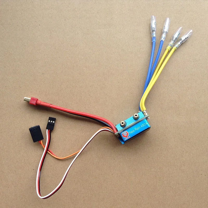 1 шт. двухсторонний двунаправленный 480A ESC 2S-4S Lipo Brushed контроллер прямой/обратной