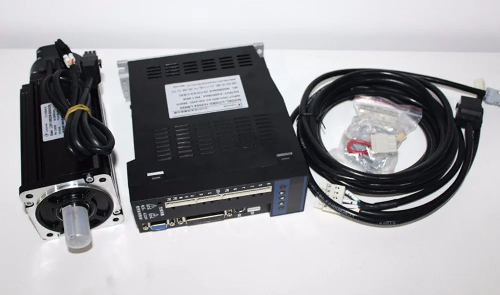 

single phase 220V 750W 0.75KW 3.5N.m 2000rpm NEMA34 AC servo motor drive kit 2500ppr with 3m cable