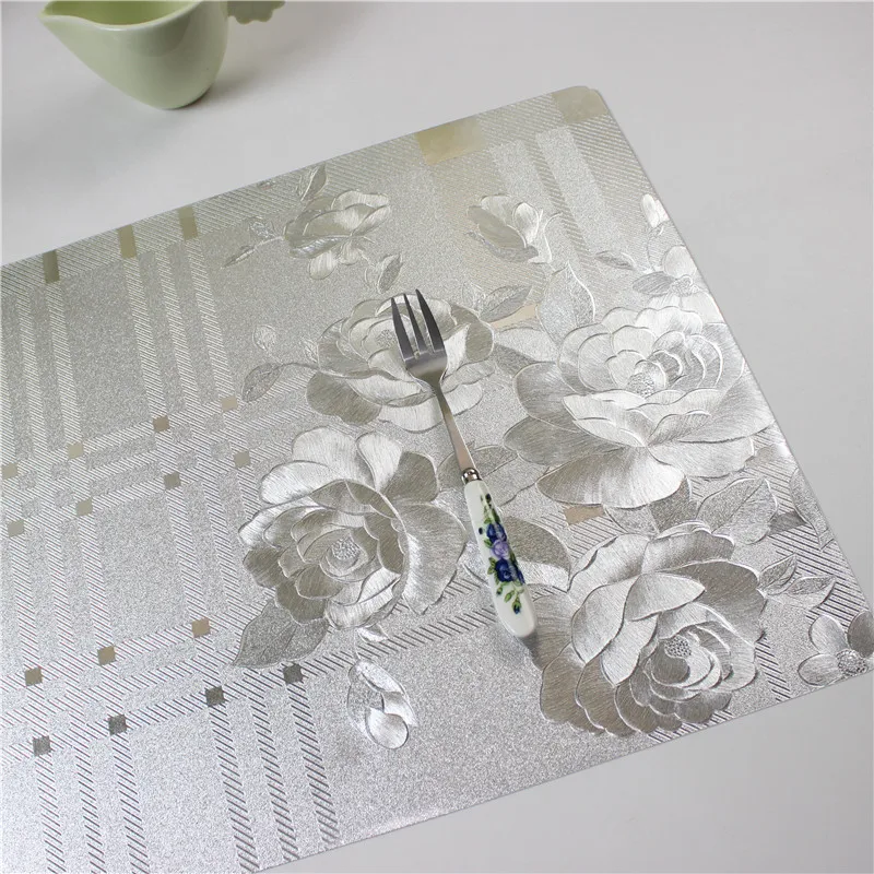 4 шт./партия Рождественские салфетки ПВХ коврик Acessorios De Cozinha 30*45 см