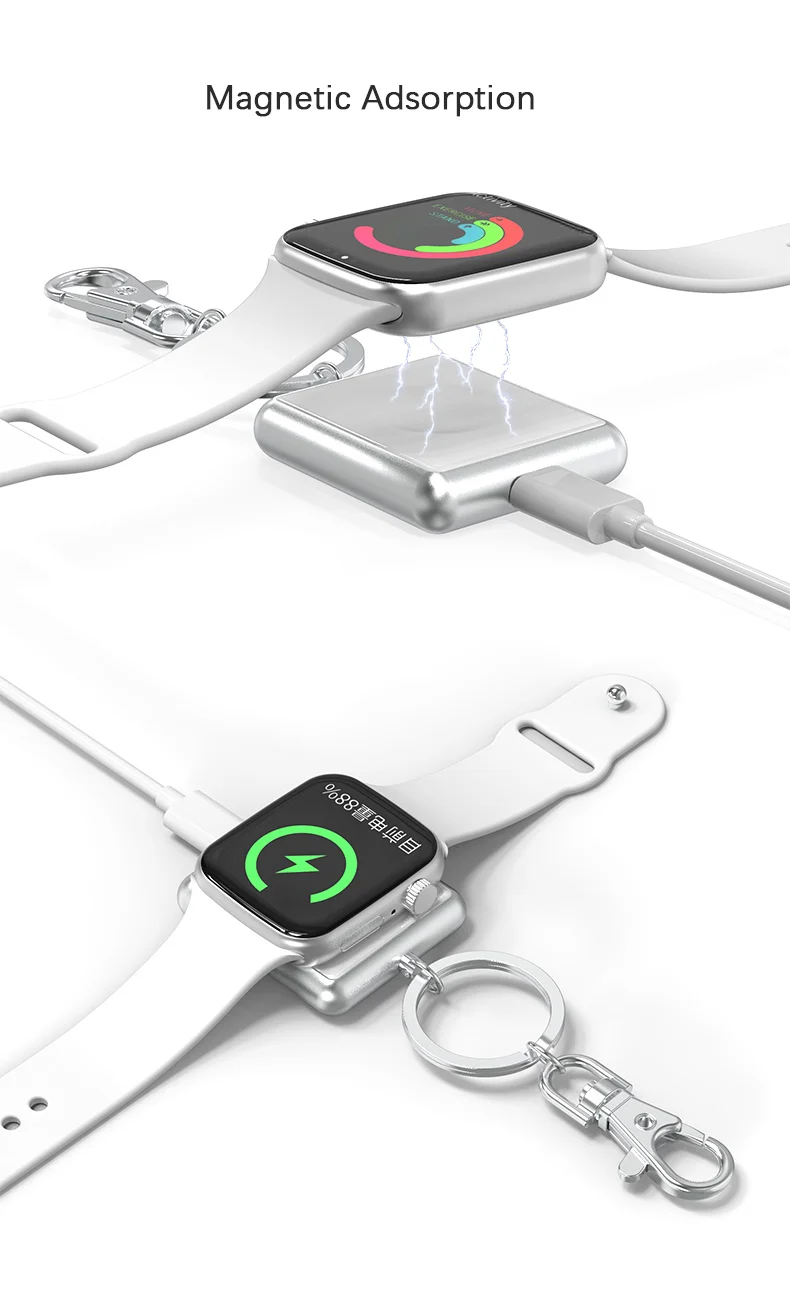 Брелок для ключей Dikdoc беспроводное зарядное устройство Apple Watch магнитное быстрое