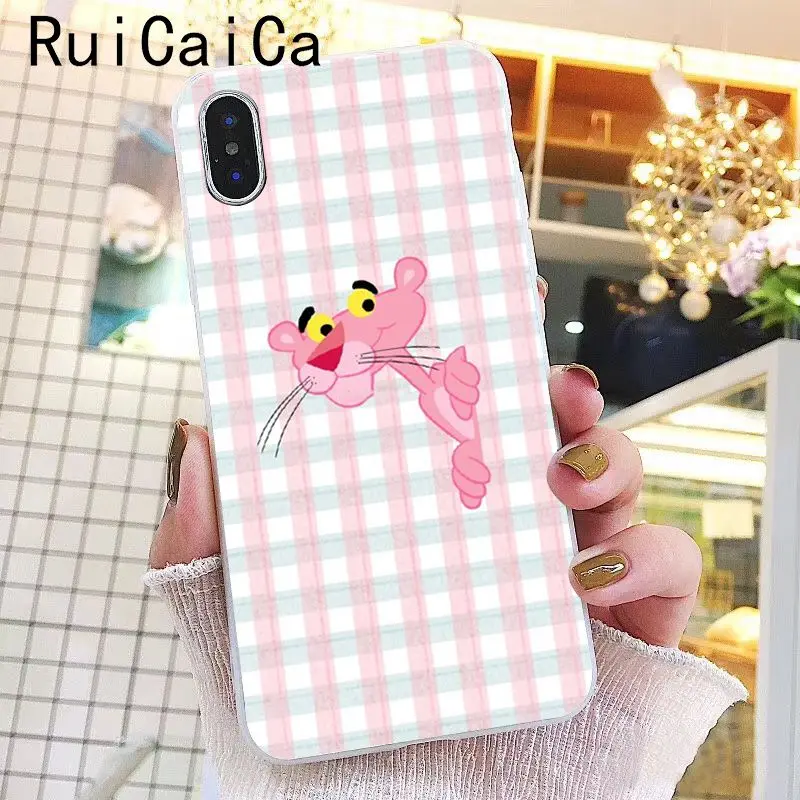Ruicaica розовый пантера прекрасный мультфильм Мода клиент качество телефона чехол